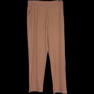 Eaze Wear by Antthony Pull On Pants XL Peach Stretch Knit Lounge Travel NWT